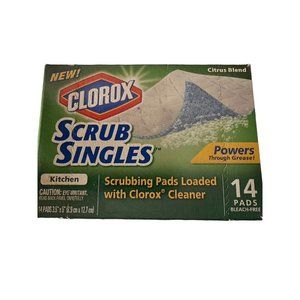 Clorox Scrub Single Kitchen Pad Citrus Blend 14 Pads Discontinued - 1 Box